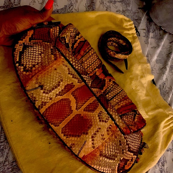 Burberry python vintage clutch - Picture 6 of 8